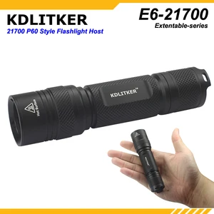 KDLITKER E6-21700 P60, хост фонарика, черный (1 шт.)