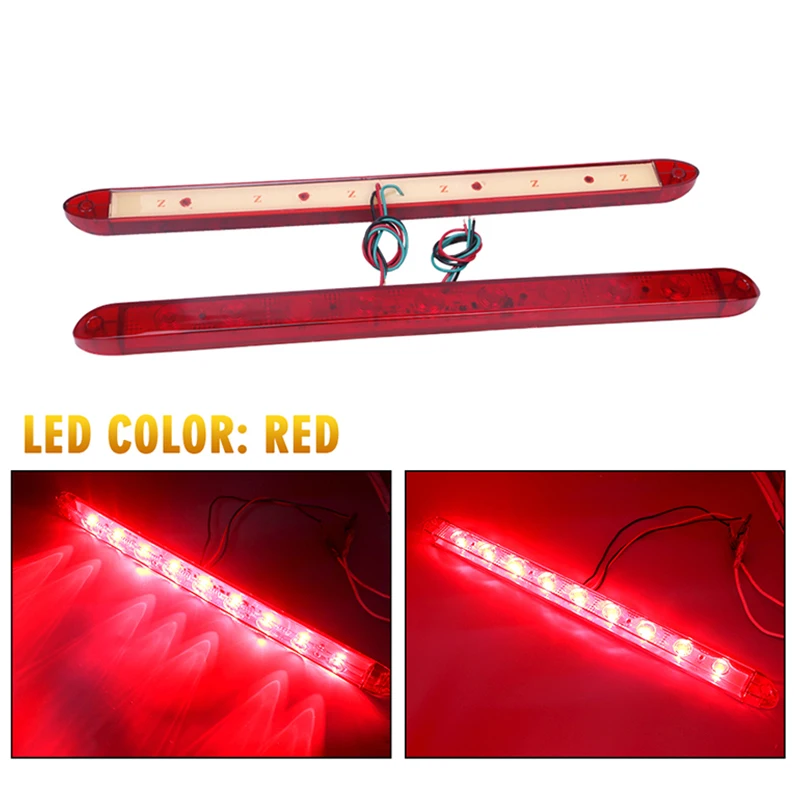 Красный светодиодный Динамический указатель поворота боковой габаритный задний