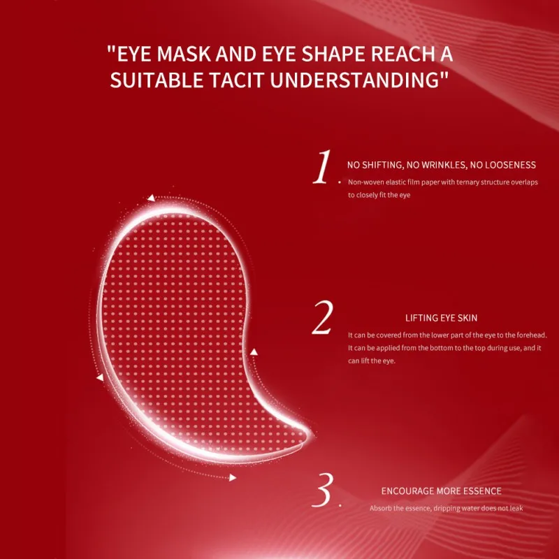 Натуральный змеиный яд Пептидная гелевая маска для глаз стойкая увлажняющая