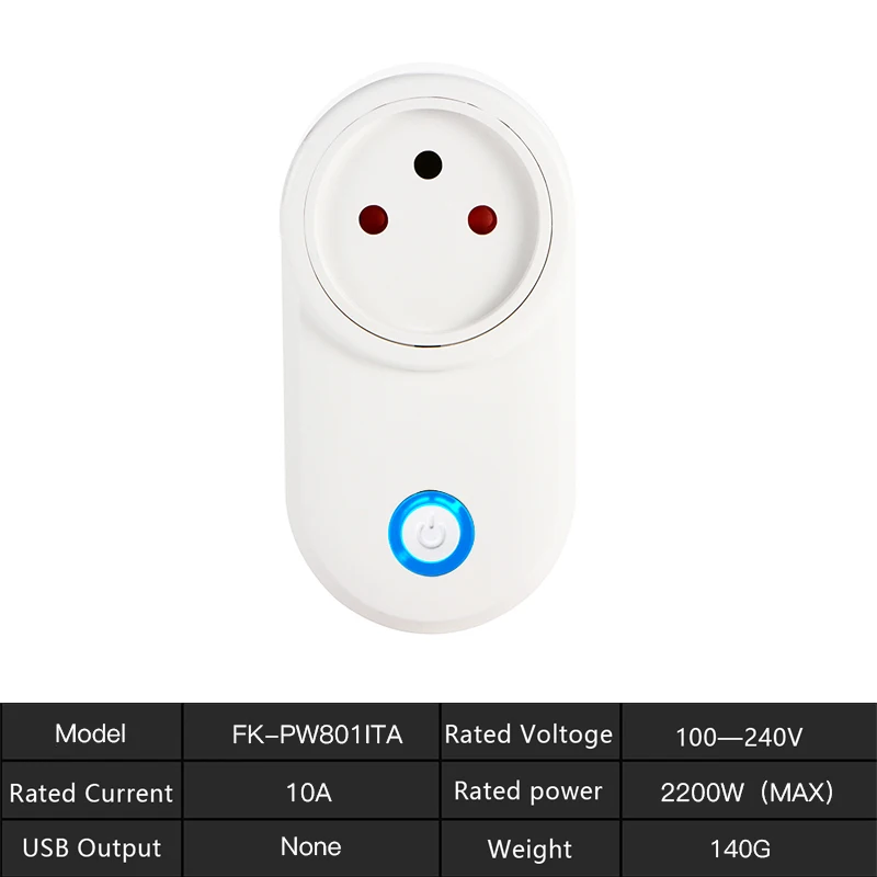 10A-1PC FrankEver 16A Wifi умная розетка, Israel штепсельная розетка с контролем мощности, работает с Google Home Alexa IFTTT Tuya Smart Life APP - Цвет: 10A-1PC