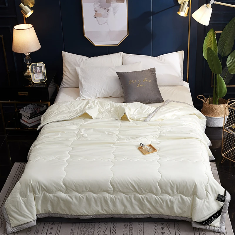 Однотонное моющееся шелковое воздушное тонкое одеяло летние и Весенние Простые