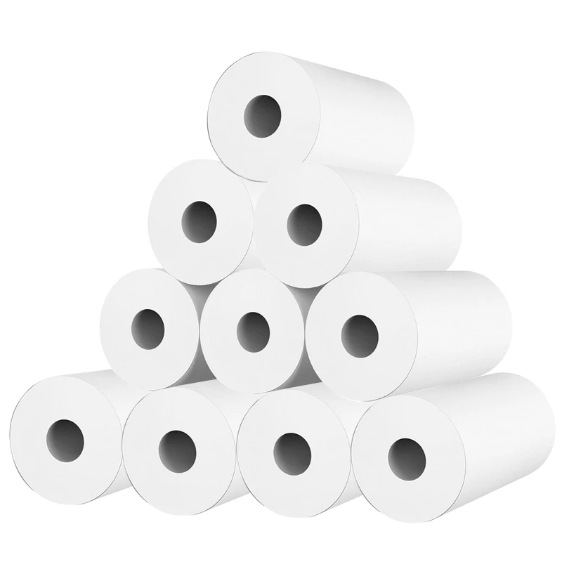 

10 Rolls White Kid Camera Wood Pulp Thermal Paper Instant Print Replacement Part 57BC