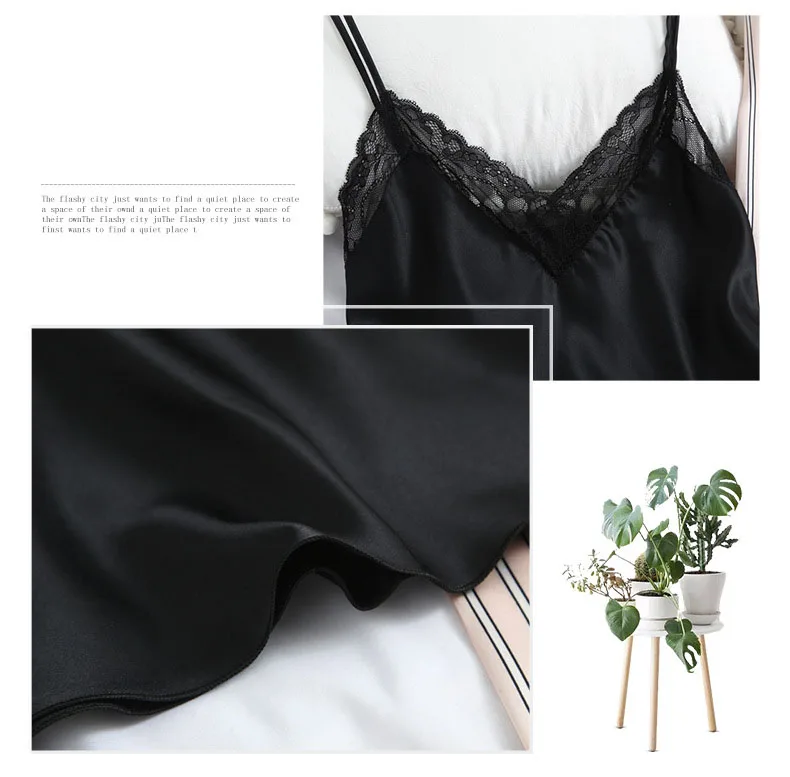 

2021 Sexy Elegant Lace Silk Pajamas for Women Summer Cami Top+Pants Female Satin Sleepwear Pijama Mujer V-Neck Home Clothes Suit