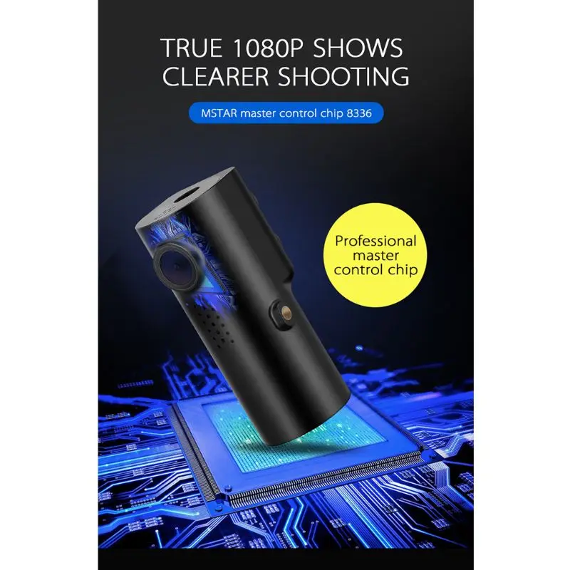 

Wifi Driving Recorder With TWS Headset 1080P Voice Control Smart Car Electronic