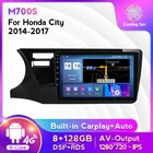Автомобильный мультимедийный плеер, Android 11, 8 ГБ, 128 ГБ, GPS-навигация, 4G, Wi-Fi, для Honda City 2014, 2015, 2016, 2017