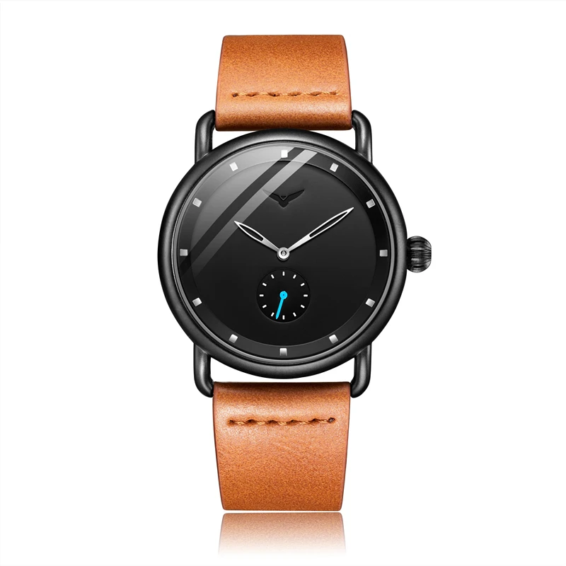 ON3805 brown black ONOLA Лидирующий бренд кожаные мужские часы модные спортивные Простые повседневные водонепроницаемые наручные часы Мужские часы relogio masculino - Цвет: ON3805 brown black