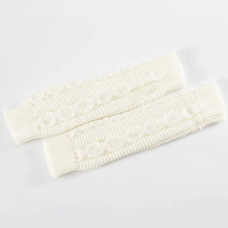 

5 Pairs Knitted Arm Warmers Gloves Winter Long Fingerless Gloves Thumb Hole Gloves Mittens for Women and Men