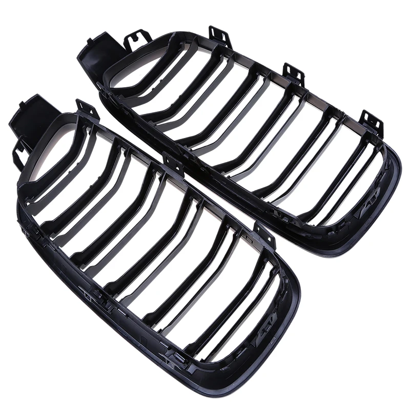 Автомобильная передняя решетка радиатора POSSBAY с двойной линией матовые черные