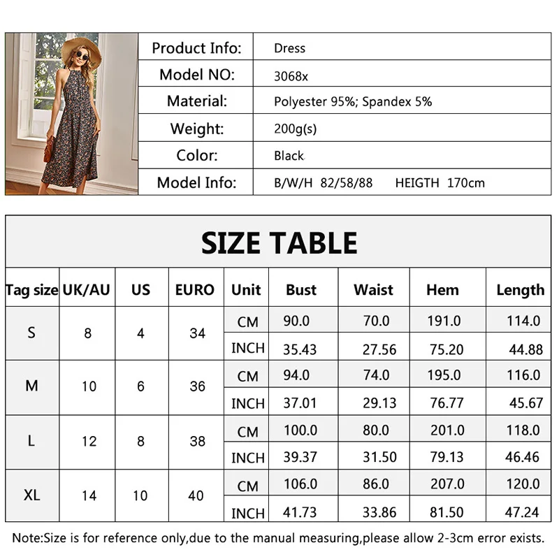 

Sexy Sleeveless Strap Dress Women Summer Floral Print 2021 Fashion Woman Clothing Elegant High Waist Halter Midi Dresses Elegant