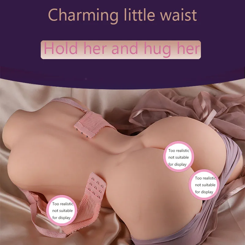 Новейшая мягкая большая грудь половина тела секс кукла Передняя выпуклая назад