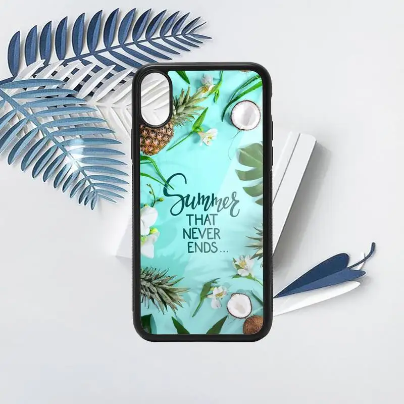 

Beach coconut summer fruit Phone Case PC for iPhone 11 12 pro XS MAX 8 7 6 6S Plus X 5S SE 2020 XR