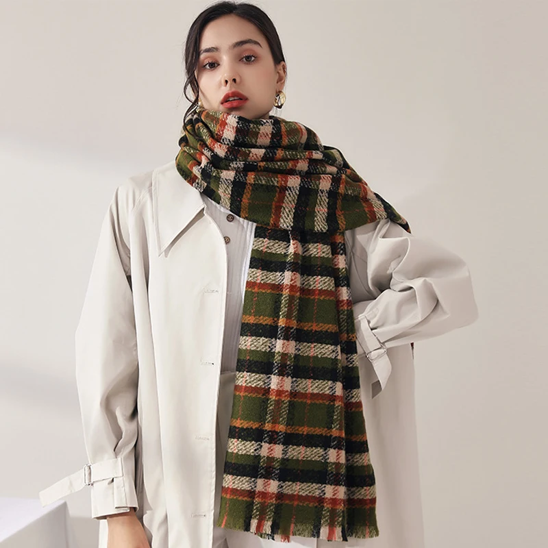 Шарф GOPLUS женский платок шарф зимние шарфы сохраняющие тепло Повседневная зимняя