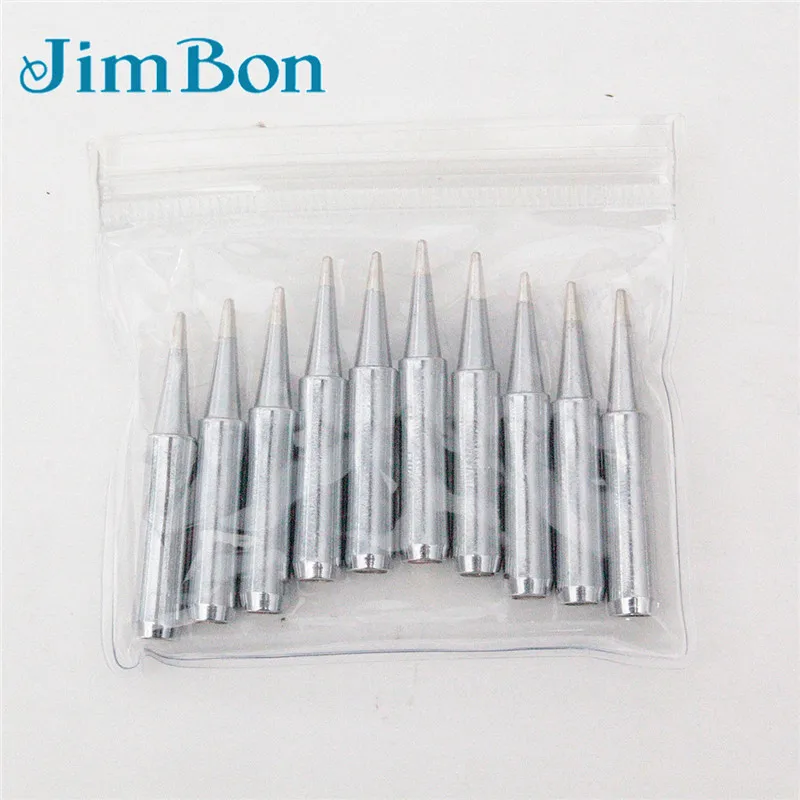 JimBon 10 шт. 900M T B бессвинцовые наконечники паяльника для hakko 936 937 969 967 паяльная
