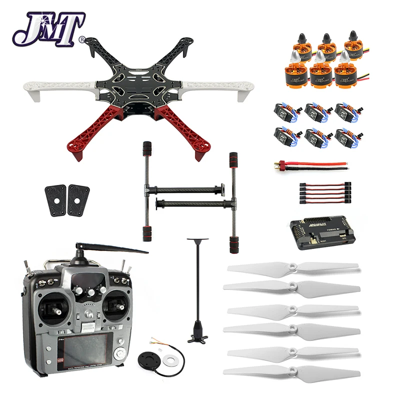 

JMT F550 6-Axle Helicopter Kit with APM 2.8 Flight Controller GPS Compass No Battery / Charger No Gimbal