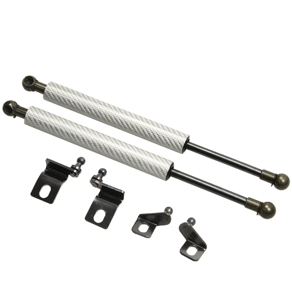 silver carbon fiber Для Subaru Legacy BP BL 2003-2009 2x передний капот изменить газовые стойки Лифт поддержка амортизатор - Цвет: silver carbon fiber