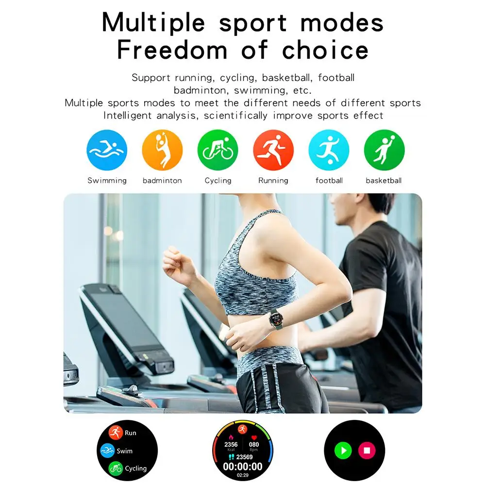 C2 Смарт-часы для мужчин и женщин Водонепроницаемый модный браслет фитнес-трекер