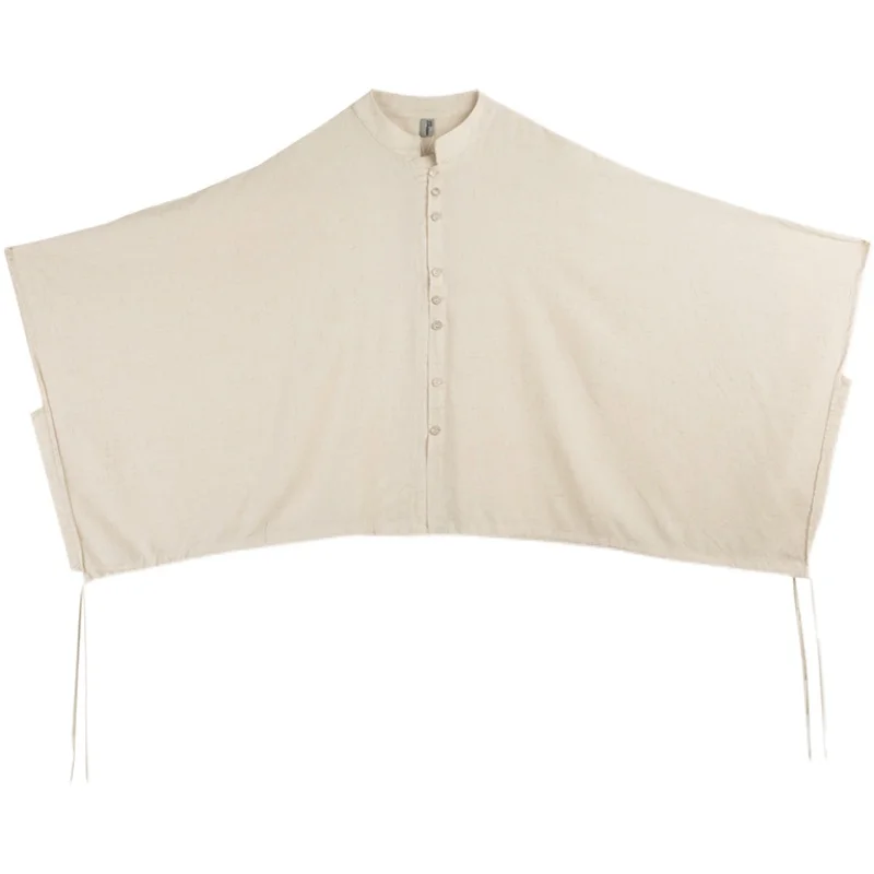 

LANMREM New Women Shirts Stand Collar Batwing Sleeve Irregular Loose Fit Simplicity Fashion Tide Summer 2021 2P2125