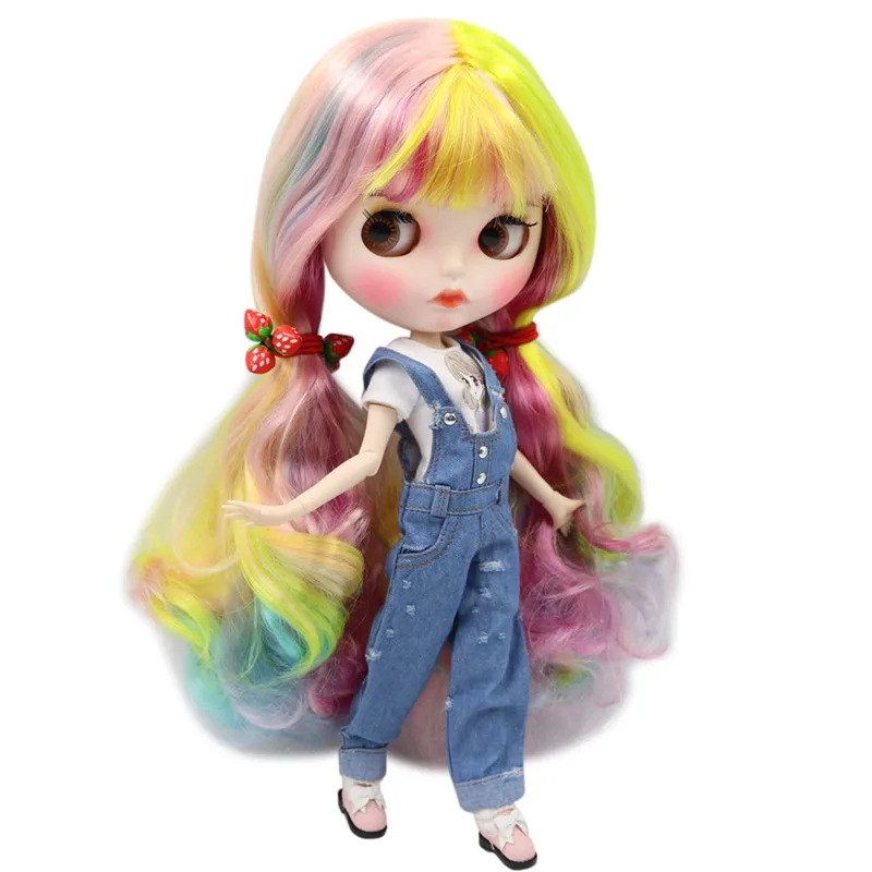 Кукла Blyth ICY DBS No.1010/1019/1049/6227/4268/3208/1010 красочные волосы резные губы матовые