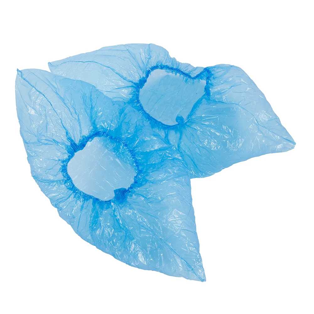 

300PCS Blue Plastic Disposable Shoe Covers Rain Outdoor Carpet Waterproof Shoe Cover Dispenser Cycling Overshoes Protector