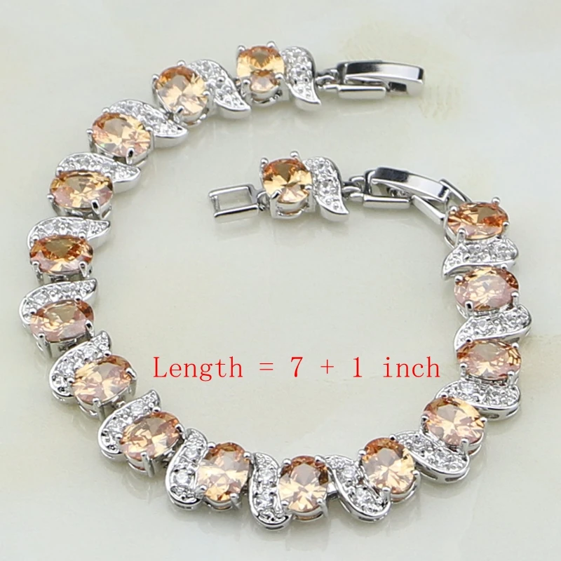 Женский ювелирный комплект из колье и серёг серебра 925 пробы | Украшения