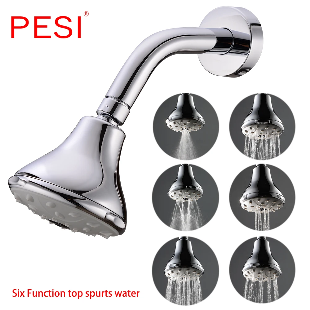 Регулируемая струйная насадка для душа 6 функций экономия воды под высоким