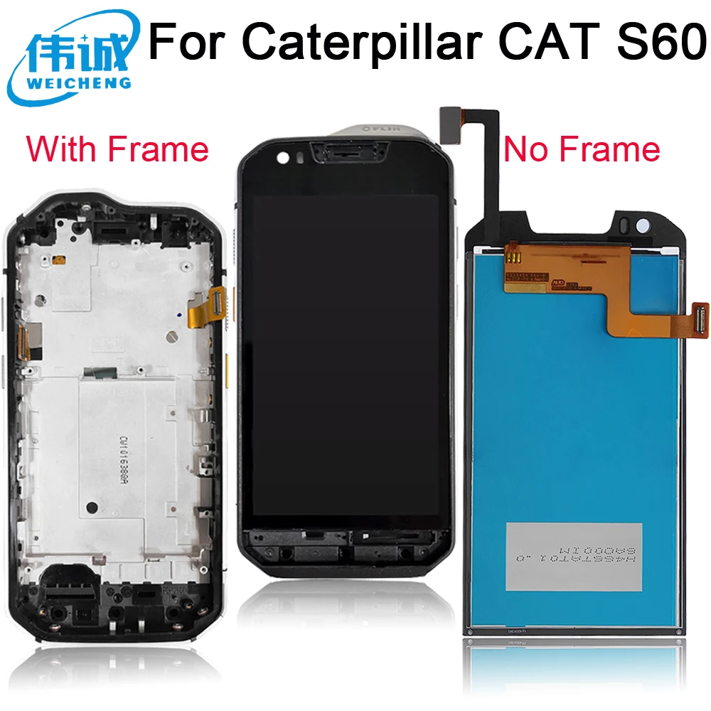 WEICHENG передняя рамка для гусеничного телефона Cat S60 корпус со средней рамкой