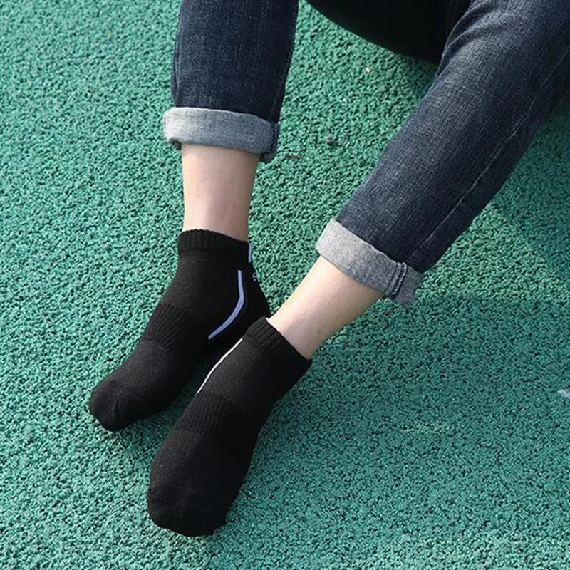 Модные летние мужские спортивные носки короткие для бега уличные Дышащие