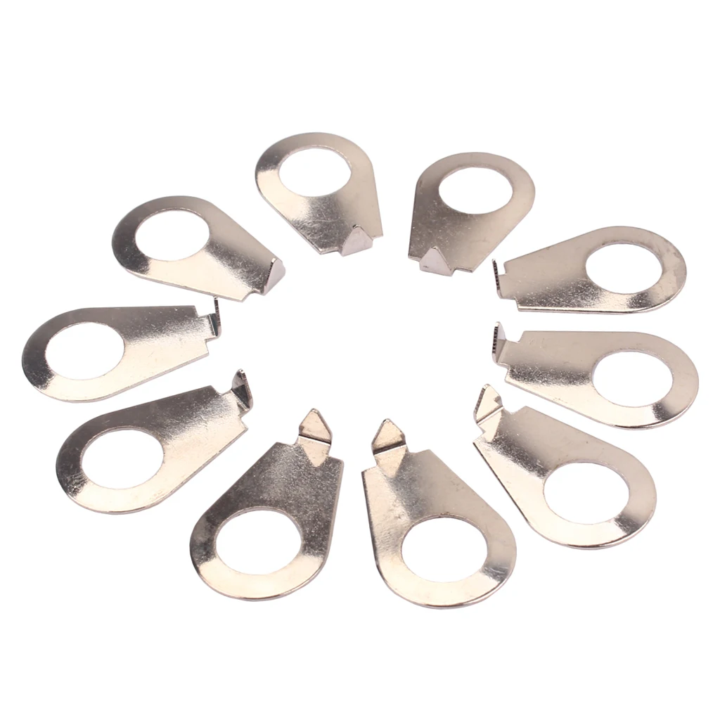 10Pcs Metal Guitar Knobs Pointer Plate Knob Position Indicator For Bass Parts Accessories 22X14X5mm | Спорт и развлечения