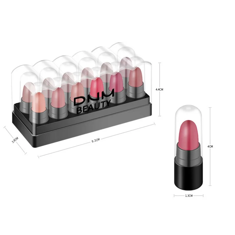 12 шт. набор мини помады водостойкая антипригарная чашка желе меняющая цвет