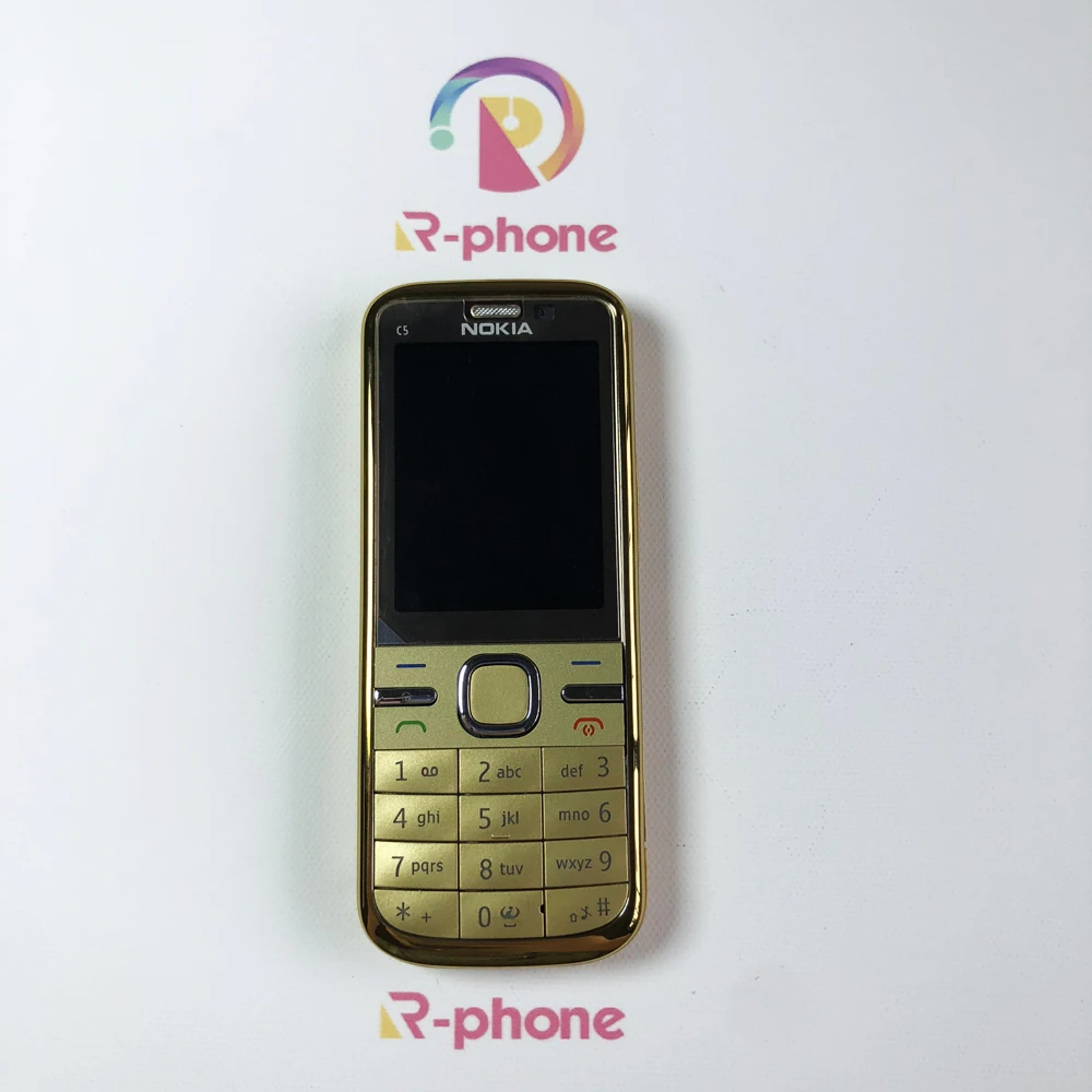 Разблокированный оригинальный NOKIA C5 C5-00 мобильный телефон Иврит Арабский Русский
