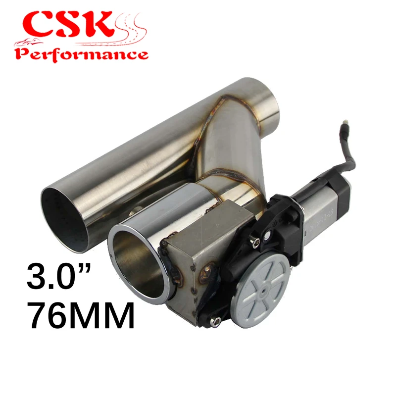 3 &quot76 мм Электрический выхлоп Catback Downpipe отключение клапан система Комплект
