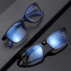 1 шт. модные очки с блокировкой сисветильник унисекс квадратные прозрачные линзы компьютерные очки оправы UV400 плоские зеркальные очки