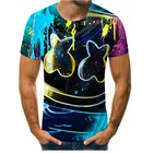 Лидер продаж 2021, летняя футболка, модная повседневная спортивная футболка 3d, футболка с коротким рукавом и круглым вырезом, футболка в стиле Харадзюку