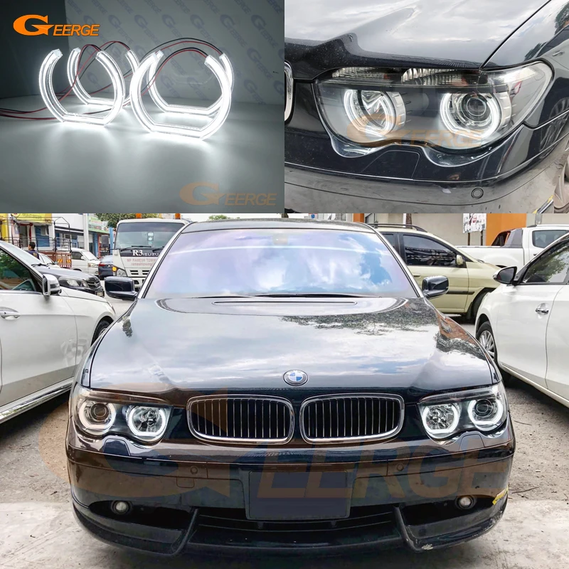 

Для BMW E65 E66 предварительно лицевая сторона 745i 745Li 760Li 760i предварительно лицевая сторона ультра яркий DTM Стиль led Ангельские Глазки halo кольца Д...
