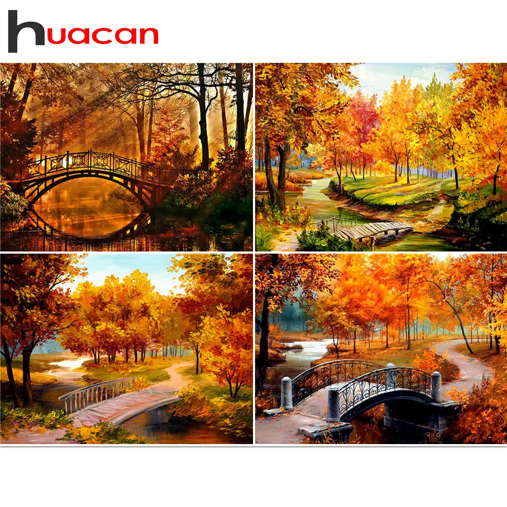 Алмазная живопись пейзаж стразы полный квадрат 5D алмазная вышивка крестиком