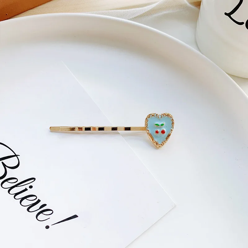 

Cherry Cream Fruit Clip for Girls BB Clip Headdress Little Girl Hairpin Cute Bangs Clip for Girls Temperament Sweet Jewelry Gift