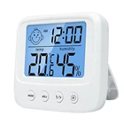 Удобный комнатный датчик температуры и влажности с цифровым ЖК-дисплеем, измеритель температуры и влажности, термометр, гигрометр
