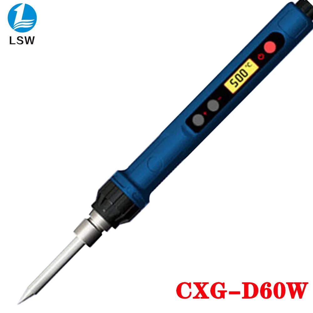 CXG Электрический паяльник D60W D90W D110W 220V 110V Цифровой Термостат ЖК дисплей функция