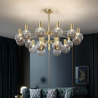 nordic living room lamp post modern light luxury iron chandelier atmospheric magic bean personality dining room bedroom lights