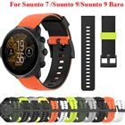 Сменный ремешок для Suunto 7Suunto 9, мягкий силиконовый спортивный ремешок для часов Suunto 9 Baro9 Spartan9 GPS, ремешок для часов