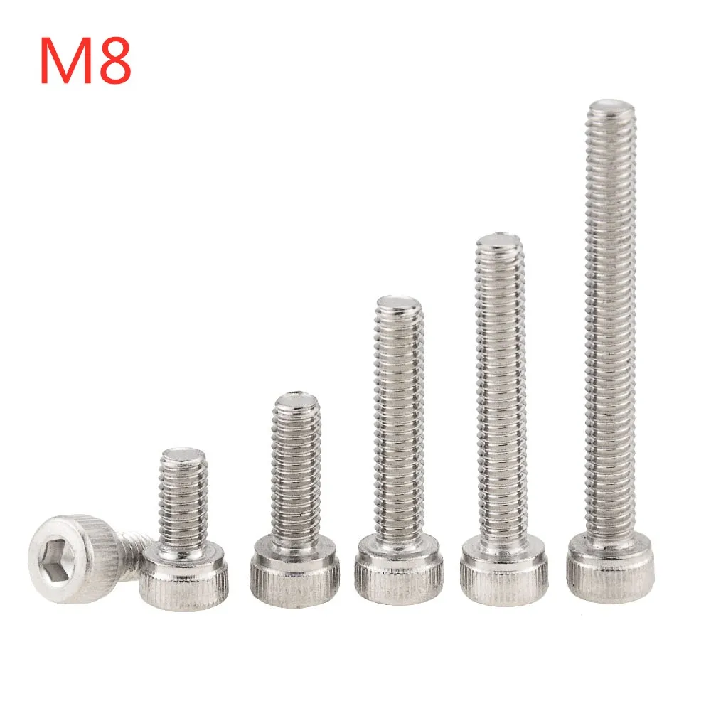 

1 шт. M8x10-150 20 25 30 40 50 60 90 100 шестигранные винты с шестигранной Кепки Специальное крепление на голову на шурупе-Нержавеющая сталь шестигранный ...