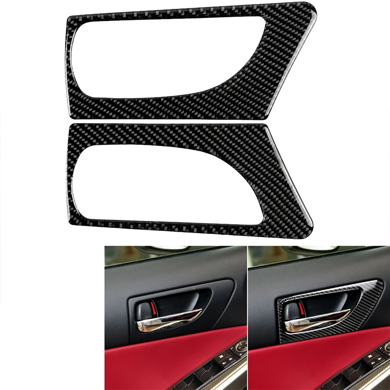 Стайлинг автомобиля наклейка из углеродного волокна крышка ручки передней двери