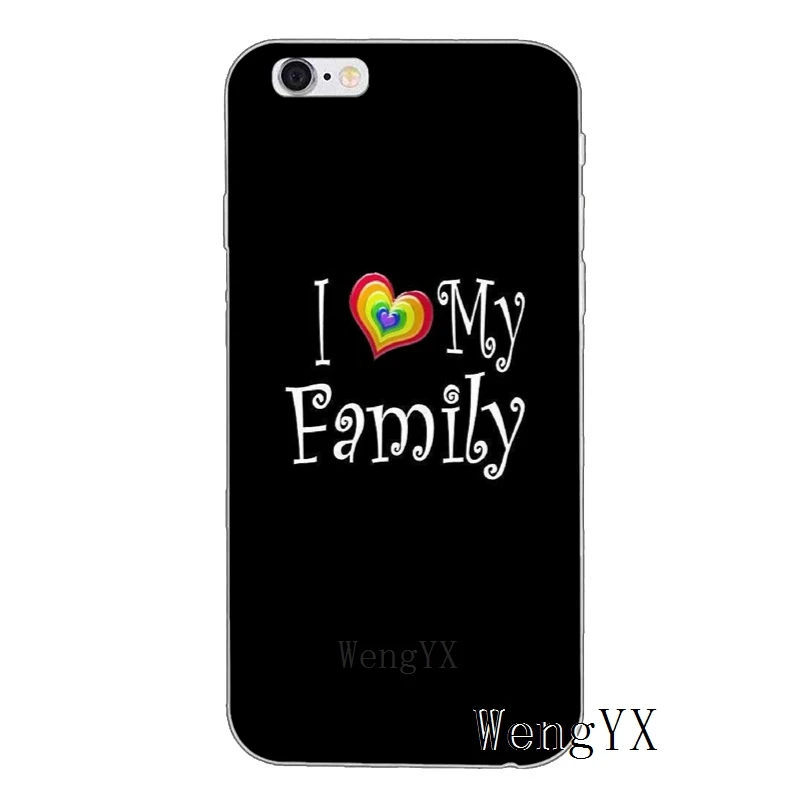 I love my family аксессуары чехол для телефона iPhone 11 Pro XS Max XR X 8 7 6 6S Plus 5 5S SE 4s 4 iPod Touch |