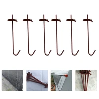 6pcs heavy duty ground anchor greenhouse shed tie down stakes gardening supplies