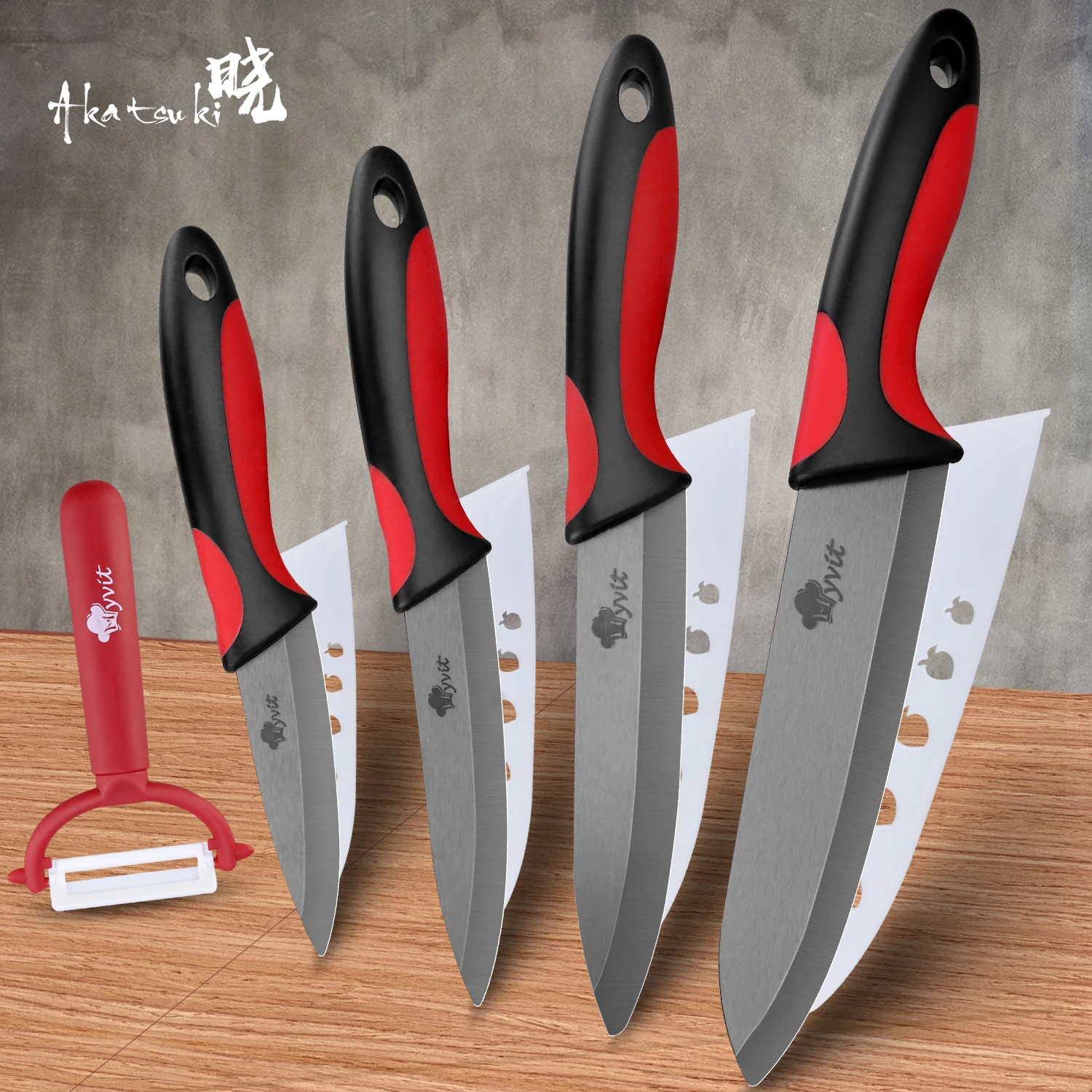 

Ceramic Knife 3 4 5 6 inch Set Chef Paring Slicing Utility Zirconia Black Blade Vegetable Fruit Chef Kitchen Knives Cooking Tool