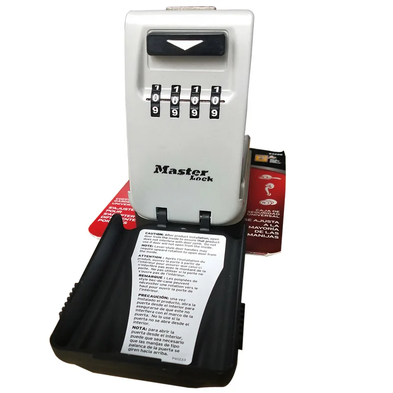 

Master Lock 5420D Key Safe Box Keys Storage Padlock Combination Universal Lock Box 4-digit Password Security Organizer Boxes