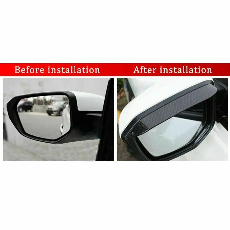 2 шт. Автомобильное зеркало заднего вида из углеродного волокна чехлы для бровей
