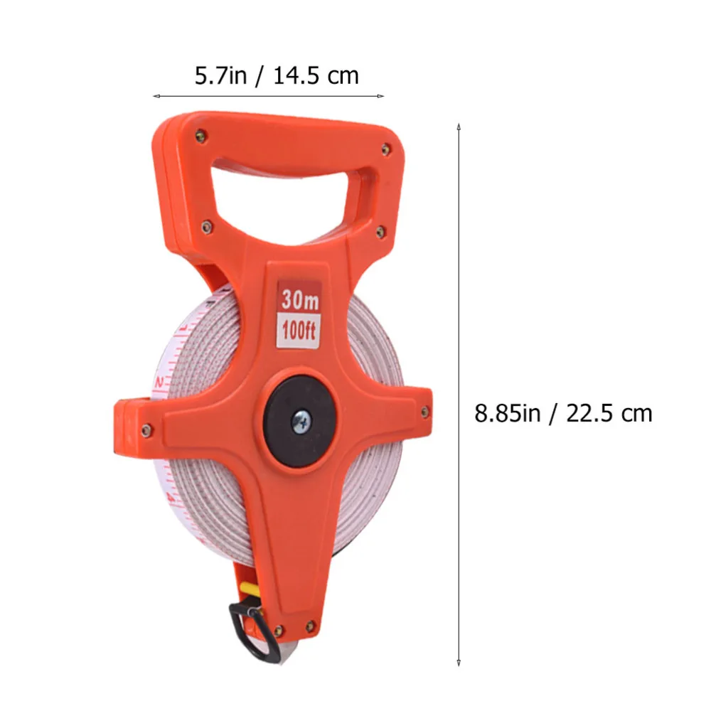 

1 Roll Retractable Metric Tape Open Reel Measure Woodworking Measurement Tool