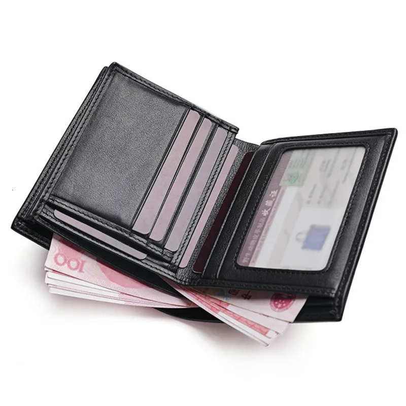 

Man's wallet real alligator short brown dinero bolsa hombre Vintage European designer leather fashion card wallets pocket bag