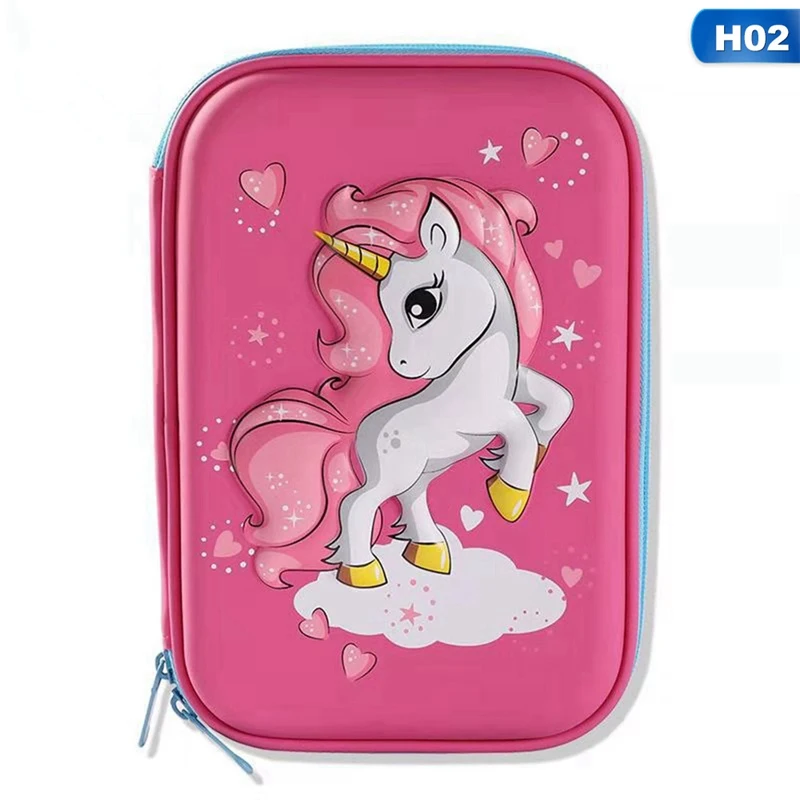 

Fashion Cute Unicorn Pencil Case Kawaii Pencilcase Creative School Supplies Stationery Children Gift For Boy Girl